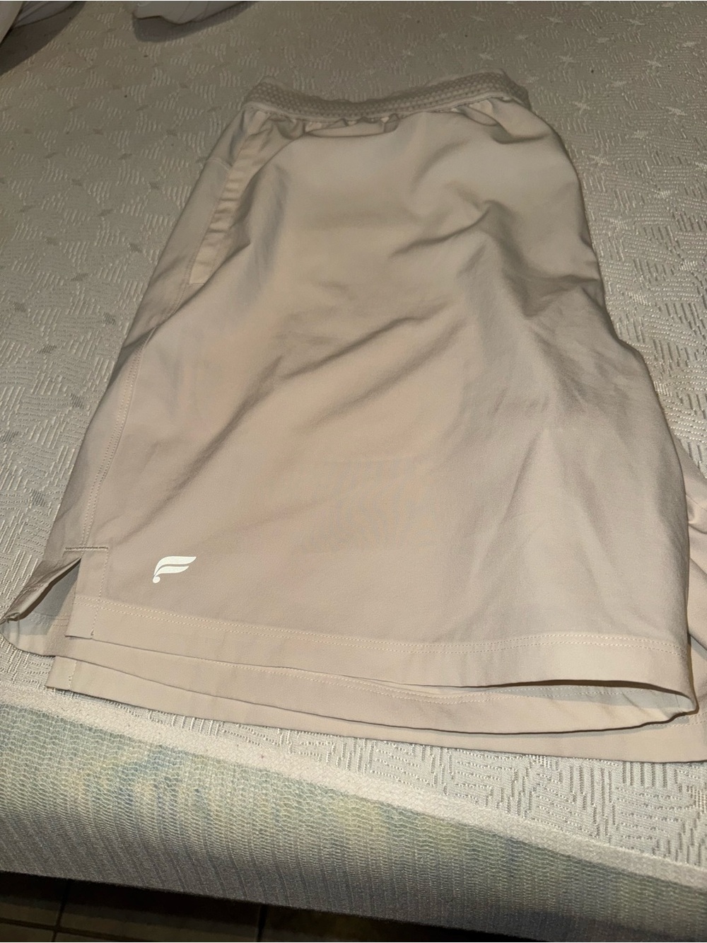 Cream/White Fabletics Men’s Shorts